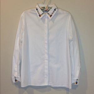 Long Sleeve Floral Button-Up